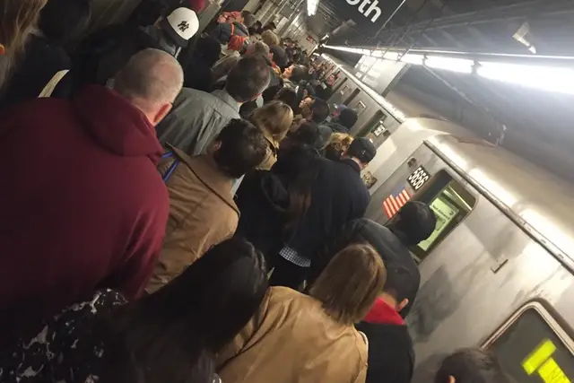 Delays and crowding are not infrequent on the R train line.